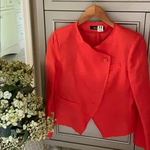 Cropped linen jacket